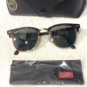 Ray Ban Sunglasses W/Case&Cleaning Cloth RB3016 W0366 CLBMSTR NWOT